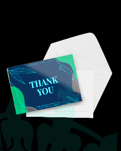 14pt Writable AQ Invitation Cards