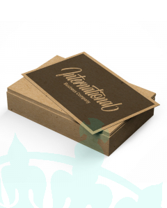 18pt Kraft Paper Business Cards