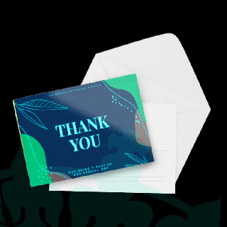 14pt Writable AQ Invitation Cards