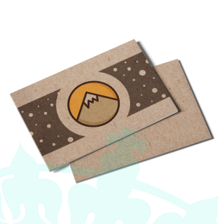 18pt Kraft Paper Post Cards
