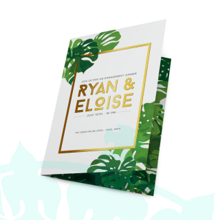 14pt Metallic Foil Greeting Cards
