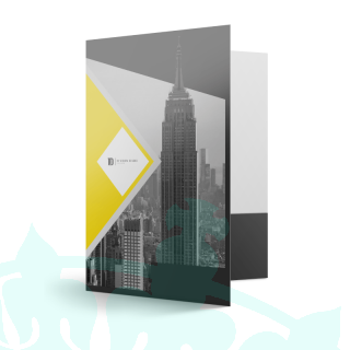 14pt Matte Finish Presentation Folders