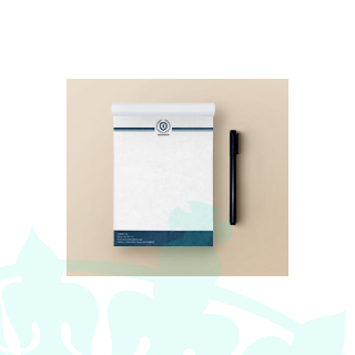 60lb Uncoated Notepads 25 pages